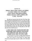 Ebook Lịch sử phong trào công nhân lao động và công đoàn tỉnh Bình Dương (từ đầu thế kỷ XX đến 30-4-1975): Phần 2