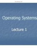 Lecture Operating systems: Lesson 1 - Dr. Syed Mansoor Sarwar