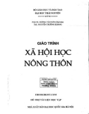 Giáo trình Xã hội học nông thôn: Phần 1