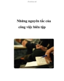 Những nguyên tắc của công việc biên tập