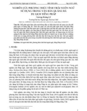 Nghiên cứu phương thức tình thái ngôn ngữ sử dụng trong văn bản quảng bá du lịch tiếng Pháp