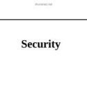 Lecture Principles of network and system administration: Security