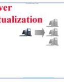 Lecture Principles of network and system administration: Server Virtualization