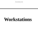 Lecture Principles of network and system administration: Workstations