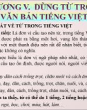 Bài giảng Tiếng Việt Thực hành: Chương 5 – Cao Bé Em