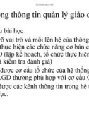 Bài giảng Hệ thống thông tin quản lý giáo dục