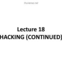 Lecture Professional Practices in IT: Lecture 18