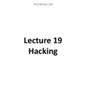 Lecture Professional Practices in IT: Lecture 19