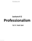 Lecture Professional Practices in IT: Lecture 2