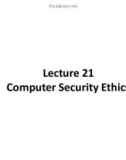 Lecture Professional Practices in IT: Lecture 21