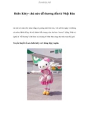 Hello Kitty- chú mèo dễ thương đến từ Nhật Bản