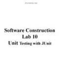 Lecture Software construction - Lab 10: Unit testing with JUnit