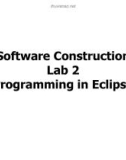 Lecture Software construction - Lab 2: Programming in eclipse