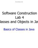 Lecture Software construction - Lab 4: Classes and objects in java