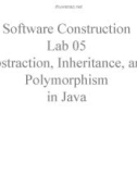 Lecture Software construction - Lab 5: Abstraction, inheritance, and polymorphism in java