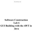 Lecture Software construction - Lab 6: GUI building with the AWT in Java