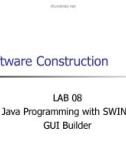 Lecture Software construction - Lab 8: Java programming with SWING GUI builder