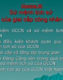 Sứ mệnh lịch sử của giai cấp công nhân trong văn kiện đại hội