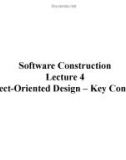 Lecture Software construction - Lecture 4: Object-oriented design – key concepts