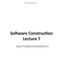 Lecture Software construction - Lecture 7: Java implementation