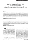 Ngành nghiên cứu văn hóa (Cultural studies) lược sử hình thành và cách tiếp cận