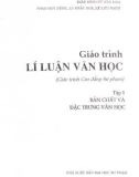 Giáo trình Lý luận văn học (Tập 1): Phần 1