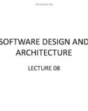 LectureSoftware design and architecture – Chapter 8