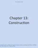 Lecture Systems analysis and design with UML (3/e) - Chapter 13: Construction