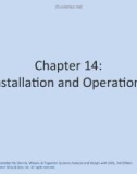 Lecture Systems analysis and design with UML (3/e) - Chapter 14: Installation and operations