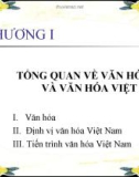 Bài giảng Cơ sở văn hóa Việt Nam (6 chương)