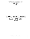 THÔNG TIN BÀI TRÍCH BÁO – TẠP CHÍ