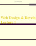 Lecture Web design and development: Lesson 1