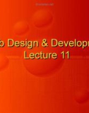 Lecture Web design and development: Lesson 11