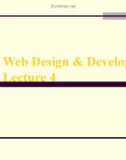 Lecture Web design and development: Lesson 4