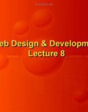 Lecture Web design and development: Lesson 8