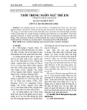 Thời trong ngôn ngữ trẻ em