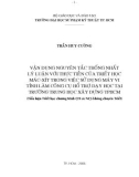 Vận dụng nguyên tắc thống nhất lý luận với thực tiễn của triết học Mác xít việc máy tính