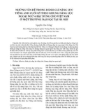 Những vấn đề trong đánh giá năng lực tiếng Anh cuối kỳ theo khung năng lực ngoại ngữ 6 bậc dùng cho Việt Nam ở một trường Đại học tại Hà Nội