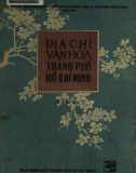 Ebook Địa chí văn hóa thành phố Hồ Chí Minh: Phần 1