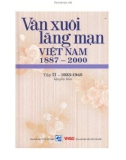 Khám phá Văn xuôi lãng mạn Việt Nam 1887-2000 (Tập II - 1933-1945: Quyển 4): Phần 1