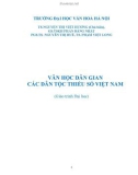 Giáo trình Văn học dân gian các dân tộc thiểu số Việt Nam: Phần 1 - TS. Nguyễn Thị Việt Hương