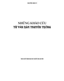 Văn hóa truyền thống: Khảo cứu - Phần 1