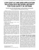 Low-cost IoT and web application solution with network security for food safety in Vietnam