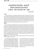 Cảm hứng văn hóa – lịch sử trong thơ đi sứ giai đoạn cuối Lê – đầu Nguyễn (1740 – 1820)