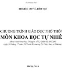 Bài giảng Chương trình giáo dục phổ thông môn Khoa học tự nhiên