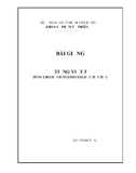 Bài giảng tiếng Việt 3 - ĐH Phạm Văn Đồng