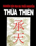 Tìm hiểu về Địa bạ Thừa Thiên: Phần 1