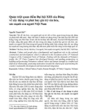 Quán triệt quan điểm Đại hội XIII của Đảng về xây dựng và phát huy giá trị văn hóa, sức mạnh con người Việt Nam