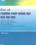 bàn về phương pháp giảng dạy bậc đại học: phần 1