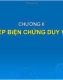 Bài giảng Những nguyên lý cơ bản của chủ nghĩa Mác - Lênin: Chương 2 - Phép biện chứng duy vật